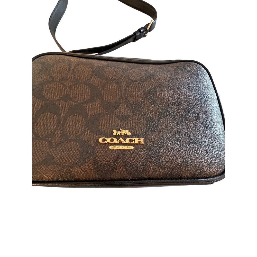 Coach Womens Crossbody in Signature Canvas Brown Black Fabric Lining  Casual - Picture 3 of 16